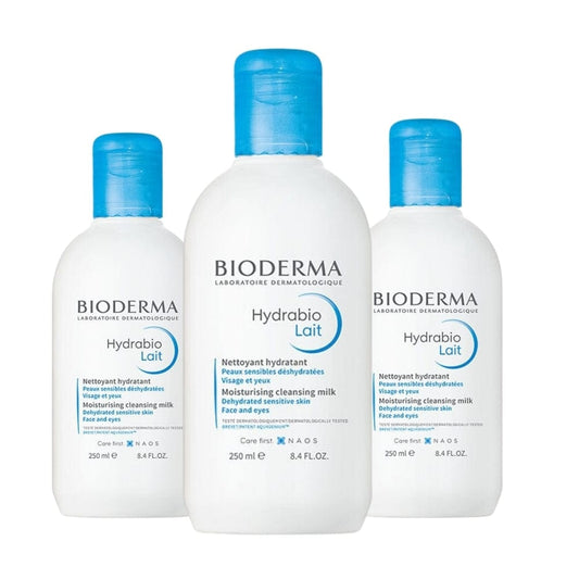 Bioderma Hydrabio Lait Nettoyant 250 ml - Lot de 3