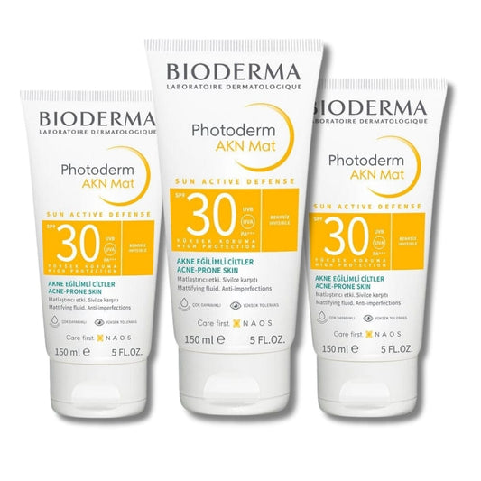 Bioderma Photoderm AKN Mat SPF30 150ml -3 Pack