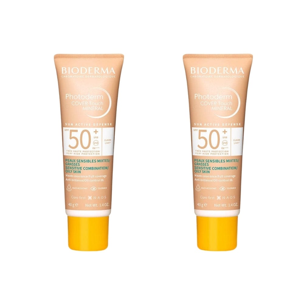 Bioderma Photoderm Cover Touch Mineral SPF 50 40 ml - Lot de 2