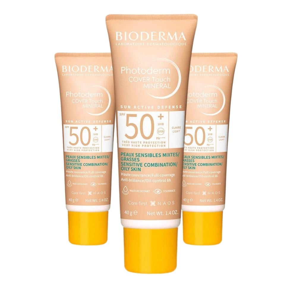 Bioderma Photoderm Cover Touch Mineral Spf50+ 40 g - Très léger - Lot de 3