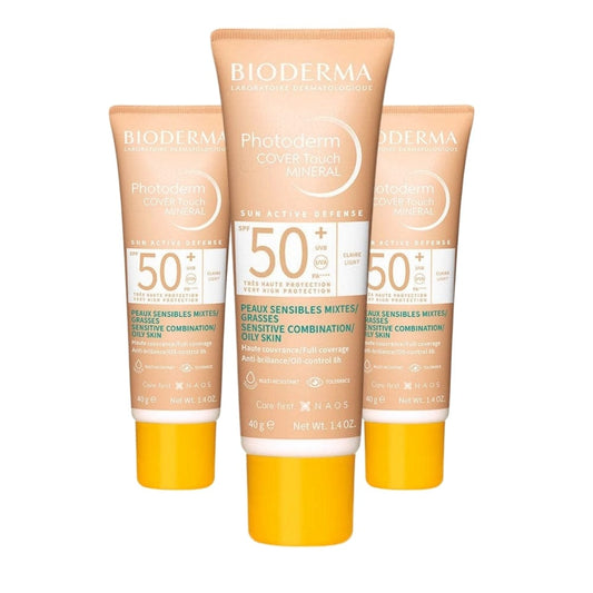 Bioderma Photoderm Cover Touch Mineral Spf50+ 40 g - Très léger - Lot de 3