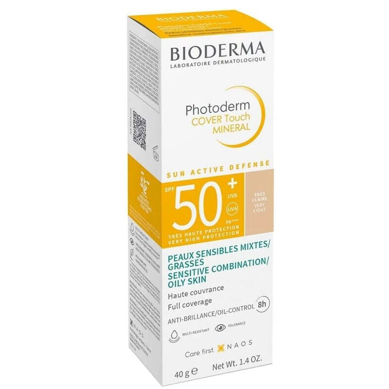 Bioderma Photoderm Cover Touch Mineral Spf50+ 40 g - Très léger - Lot de 3