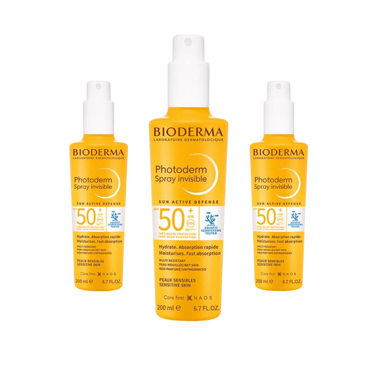 Bioderma Photoderm Spray SPF50+ Crème Solaire 200 ml, Lot de 3