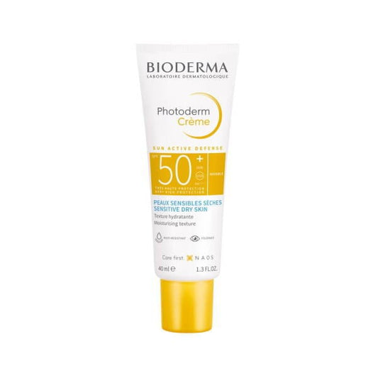 Bioderma Photoderm Crème Solaire Peaux Sèches Incolore SPF50+ 40 ml