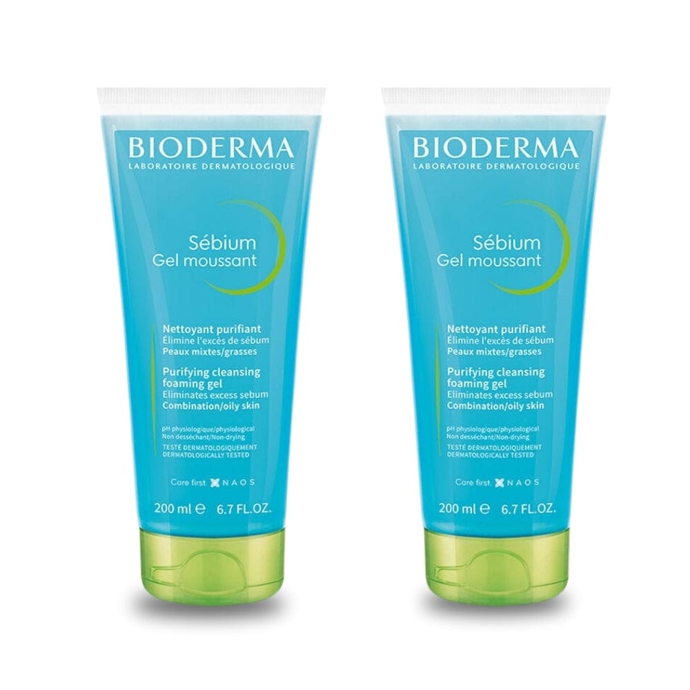 Bioderma Sebium Foaming Cleansing Gel 200 ml -2 Pack