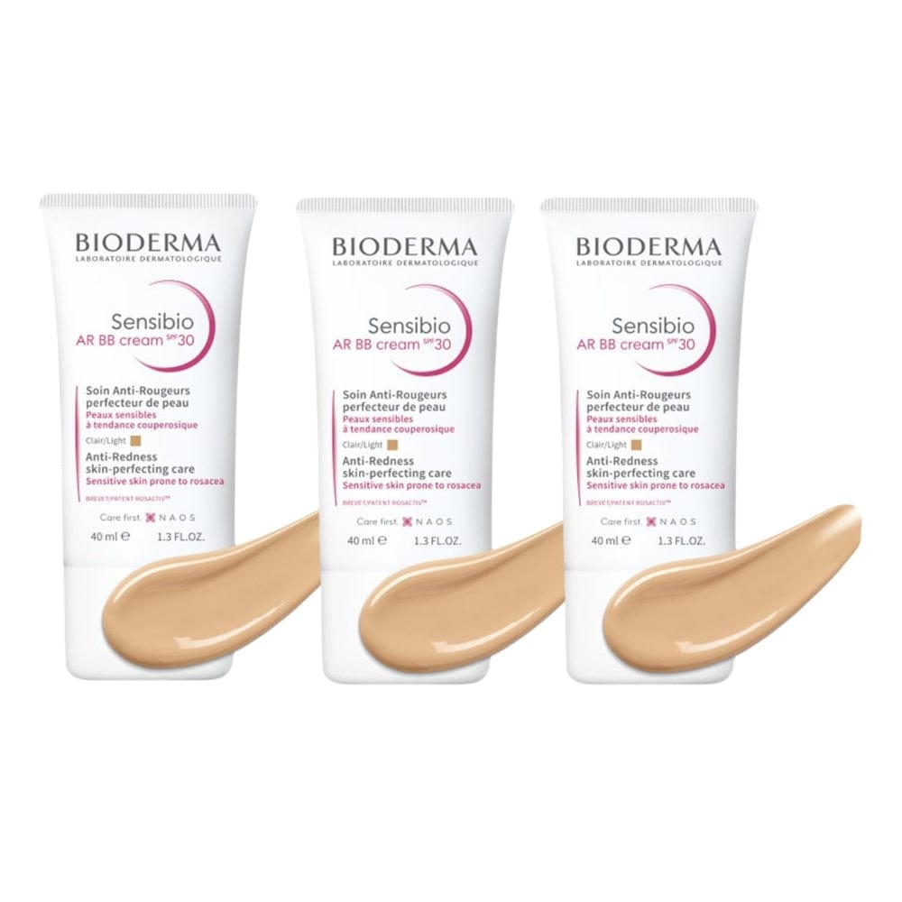 Bioderma Sensibio AR BB Cream Spf30 (Light) 40ml -3 Pack