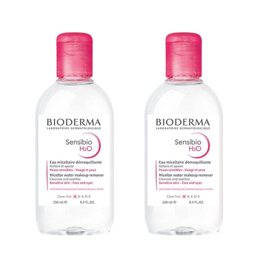 Bioderma Créaline H2O Eau Démaquillante Visage et Maquillage 250 ml - Lot de 2