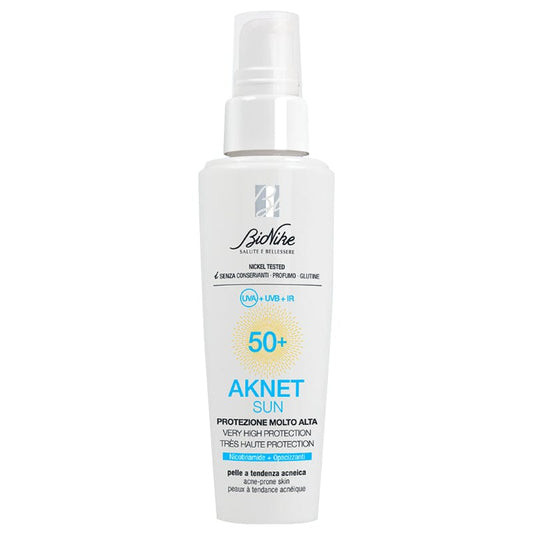 Bionike Aknet Sun Sunscreen Cream Gel Spf50+ 50 ml