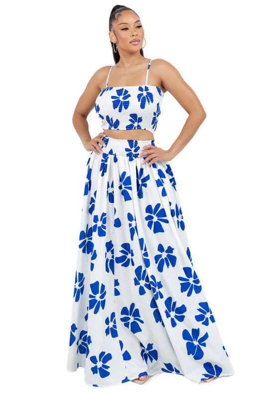 WOMEN FASHION TOP AND SKIRT SET