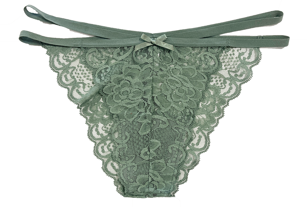 Lace Cheeky with Elastic Straps, XS-2X