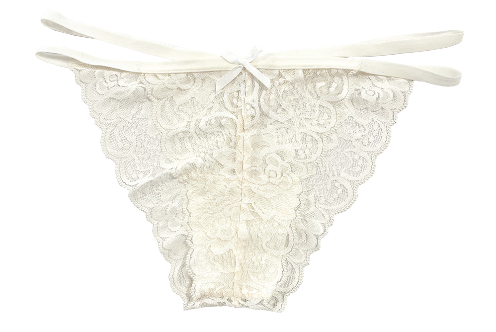 Lace Cheeky with Elastic Straps, XS-2X