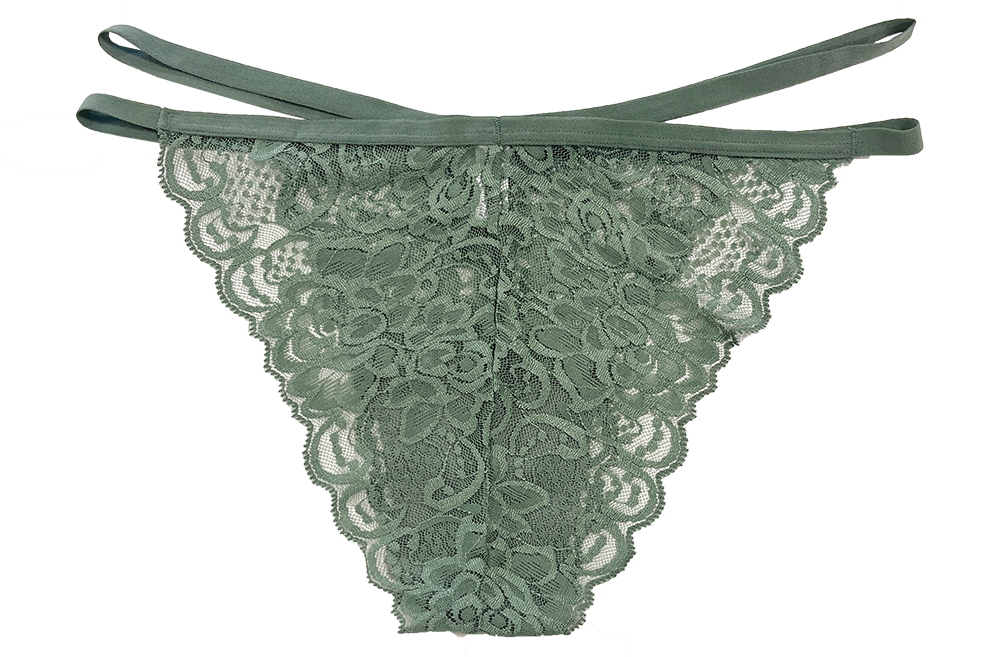 Lace Cheeky with Elastic Straps, XS-2X