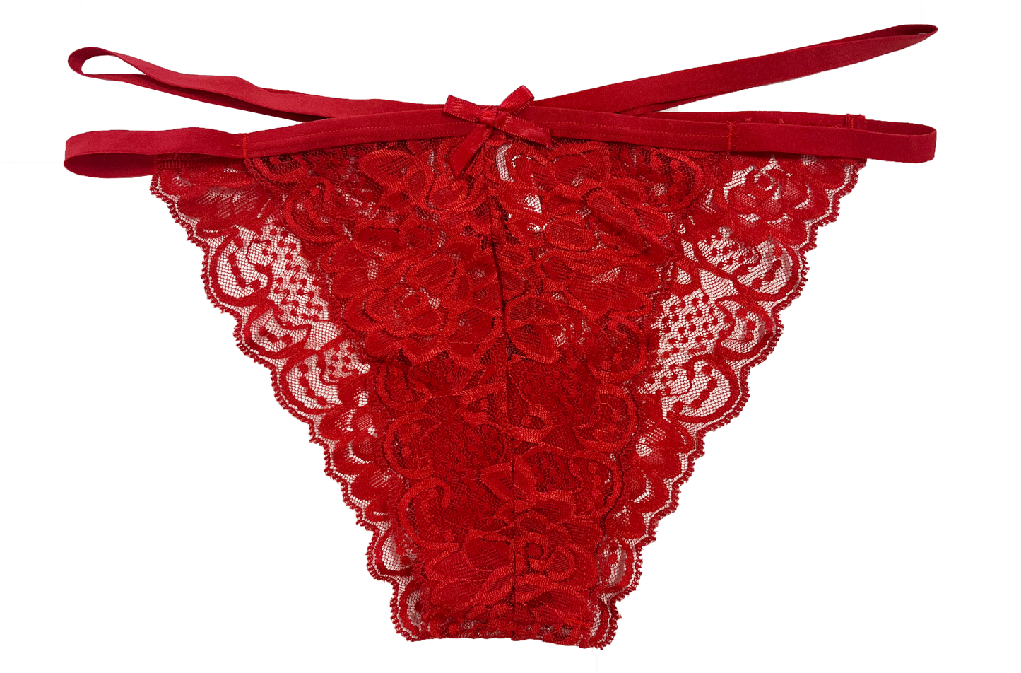 Lace Cheeky with Elastic Straps, XS-2X