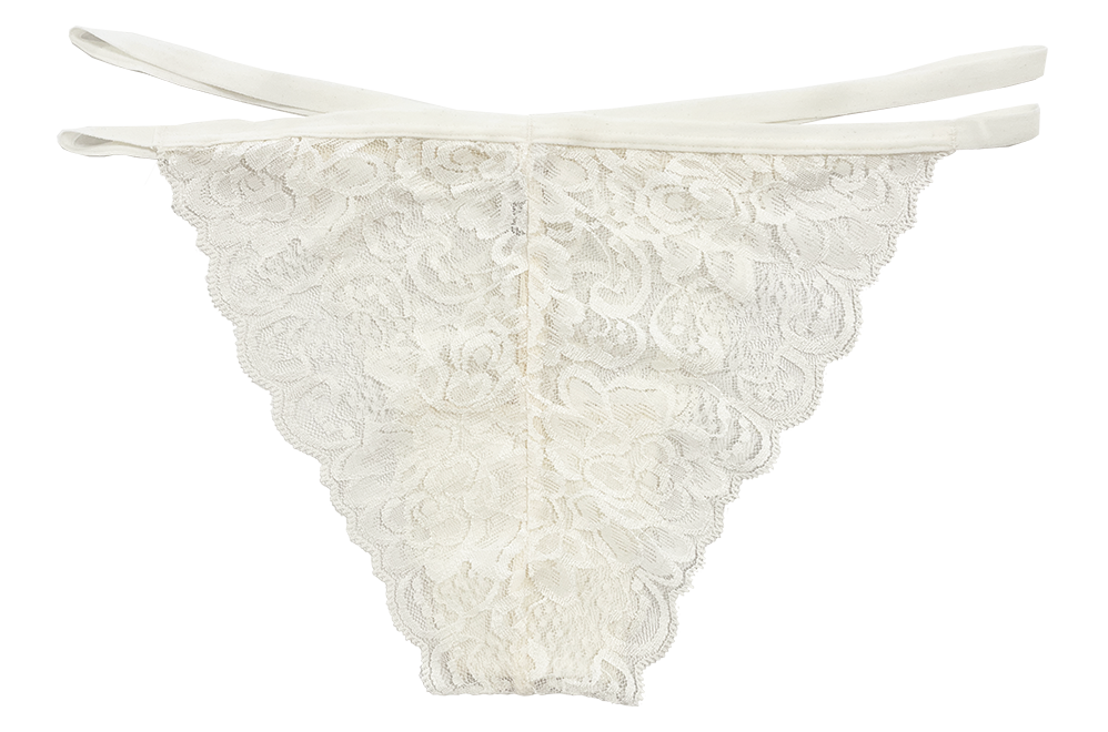Lace Cheeky with Elastic Straps, XS-2X
