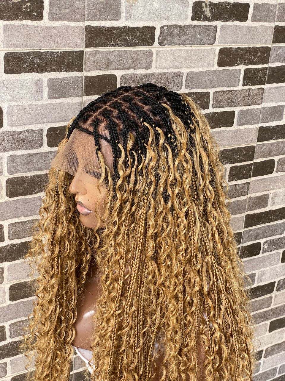 Bohemian Knotless (100% HD Human Hair Lace & Wavy Curls) Tara Collection Lux VIP