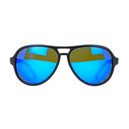 Casino (Black/Blue Mirror Polarized Lens)
