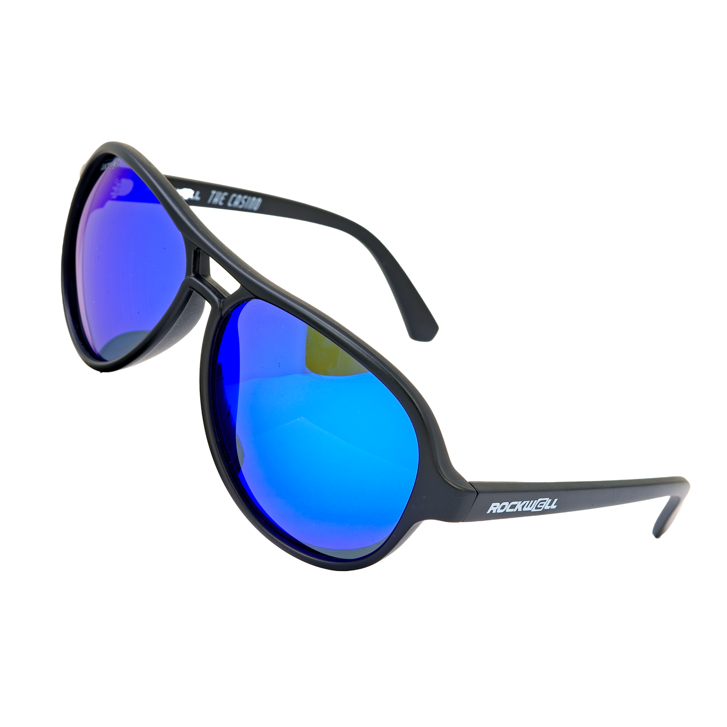 Casino (Black/Blue Mirror Polarized Lens)