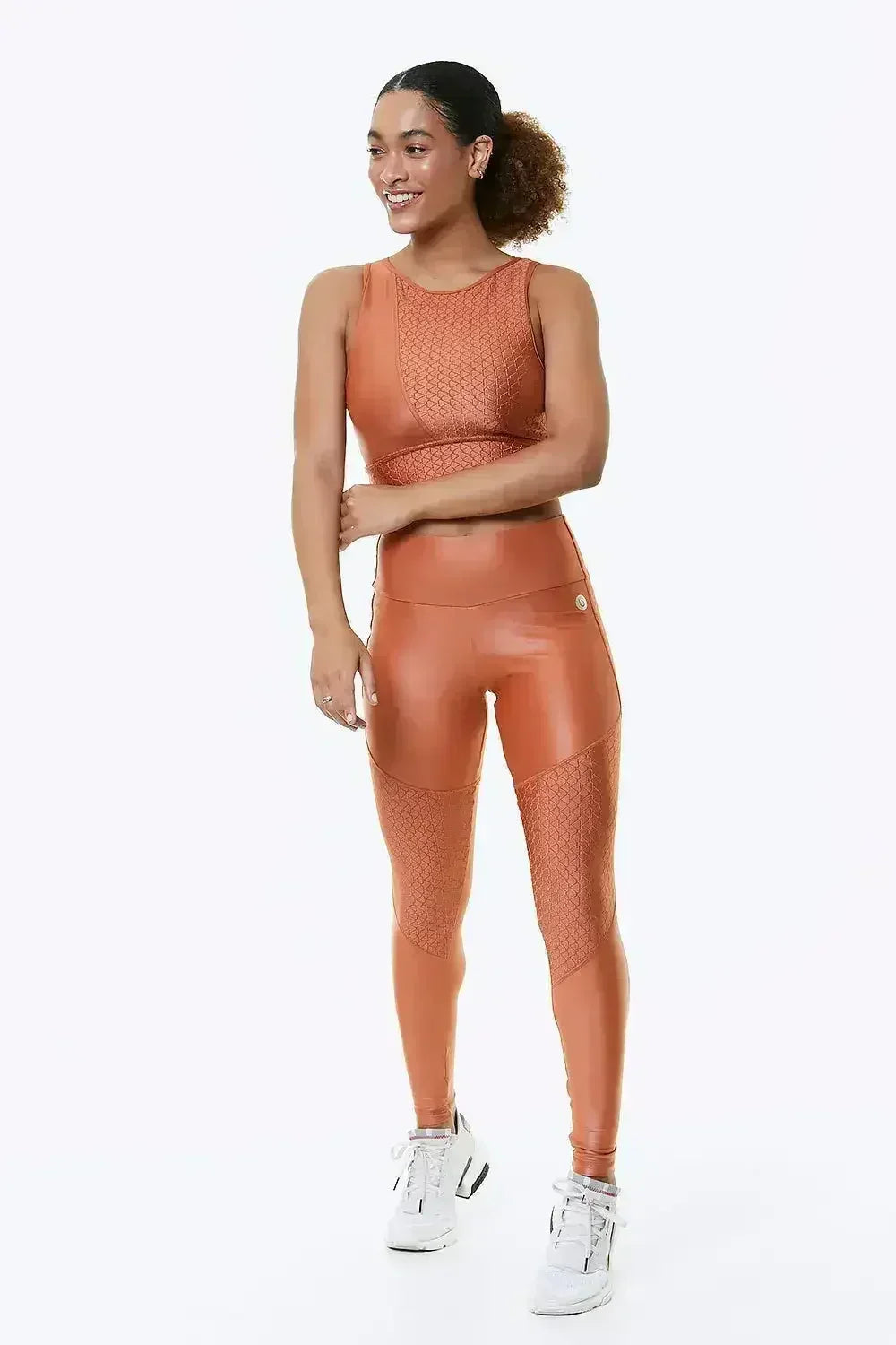 ORANGE BLOSSOM CROPPED SPORTS BRA