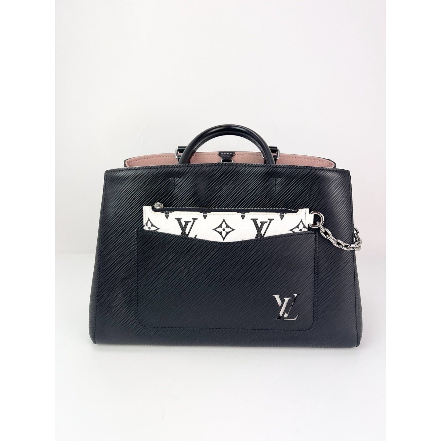 Louis Vuitton Epi Marelle MM Black Leather Shoulder Tote Bag