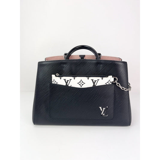 Louis Vuitton Epi Marelle MM Black Leather Shoulder Tote Bag