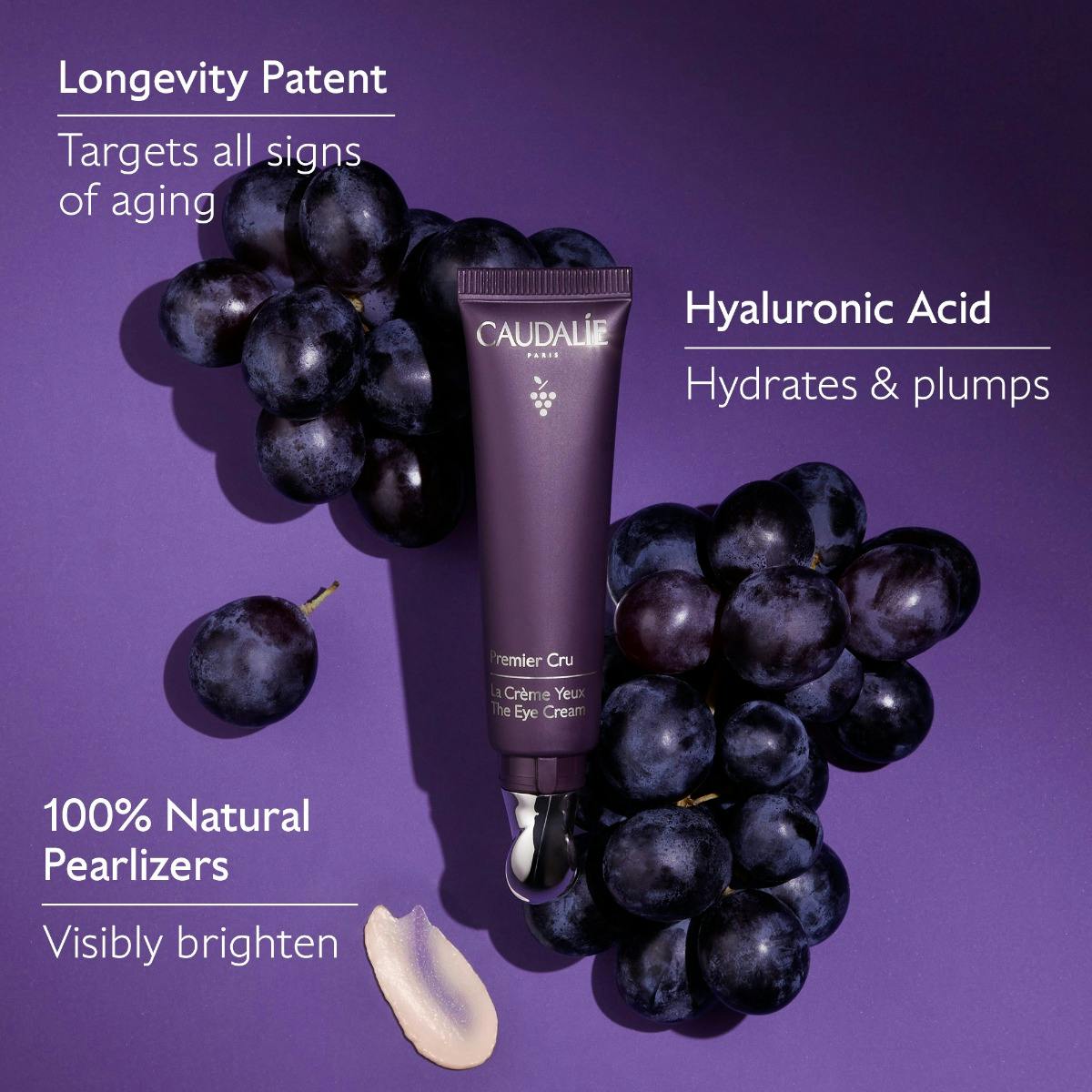 Caudalie Premier Cru Soin Contour des Yeux Anti-Âge Rides et Ridules 15 ml - NOUVEAU