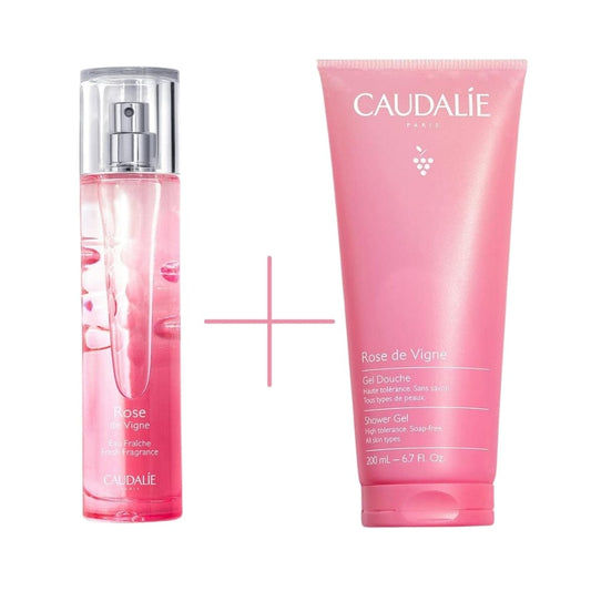 Caudalie Rose de Vigne Fresh Fragrance 50 ml & Rose de Vigne Shower Gel 200 ml