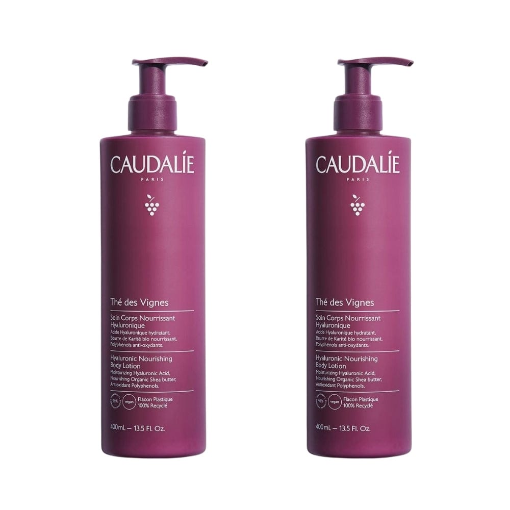 Caudalie Lait Corps Nourrissant Hyaluronique Des Vignes 400 ml - Lot de 2