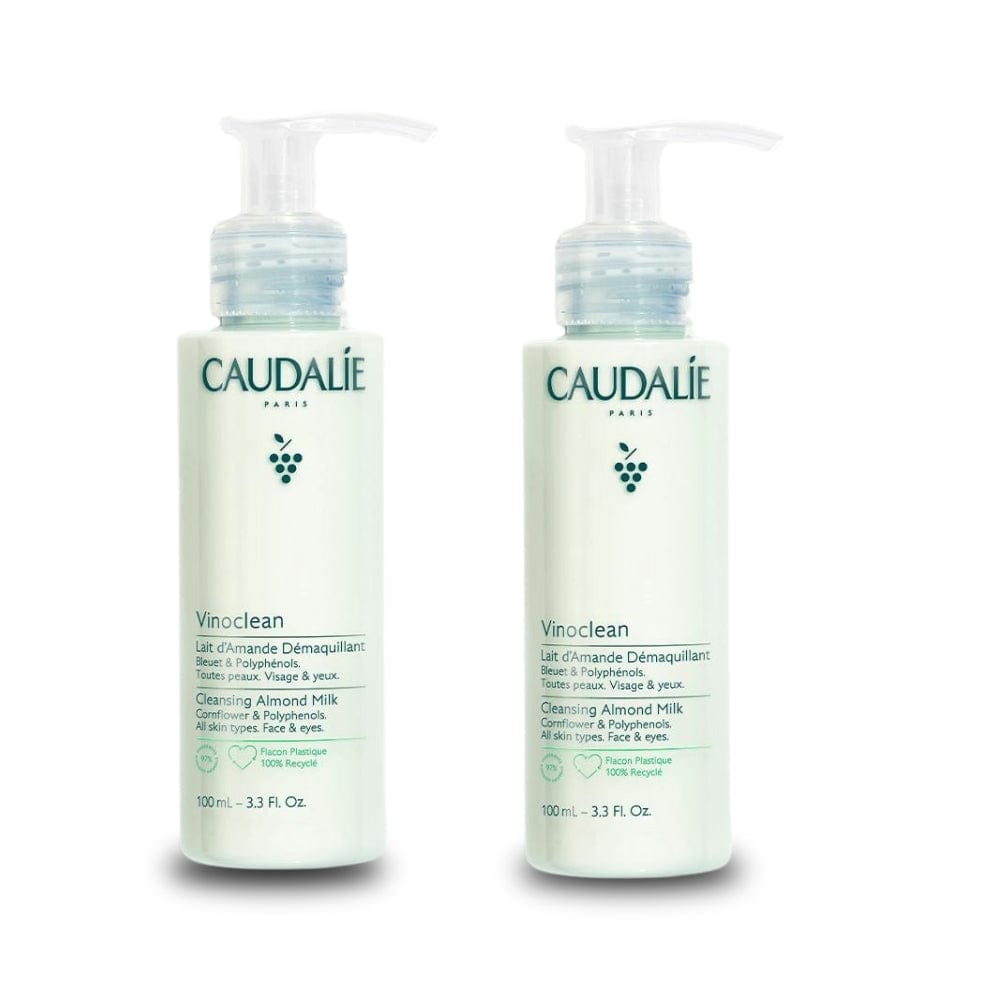 Caudalie Vinoclean Lait Démaquillant à l'Huile d'Amande 100 ml - Lot de 2