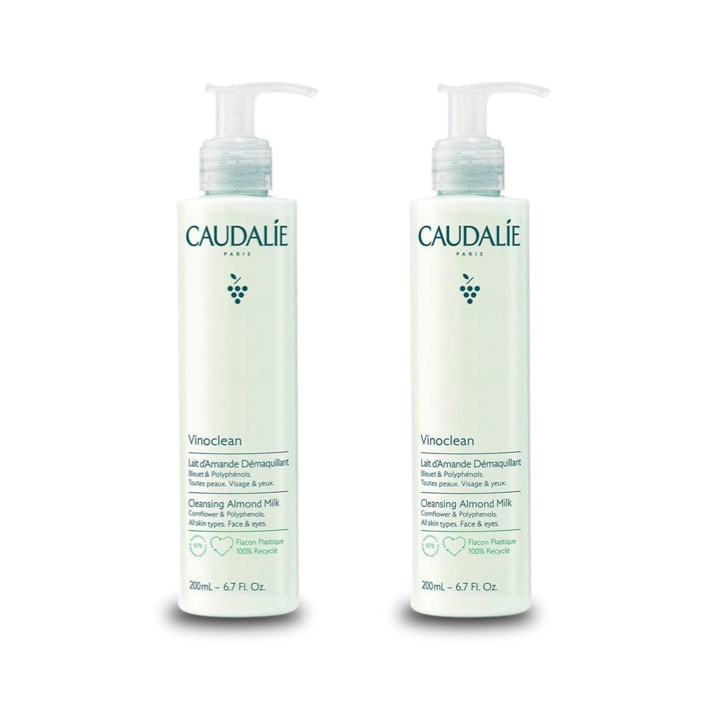 Caudalie Vinoclean Lait Démaquillant à l'Huile d'Amande 200 ml - Lot de 2