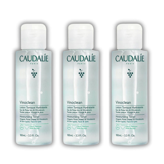 Caudalie Vinoclean Moisturizing Toner 100 ml -3 Pack