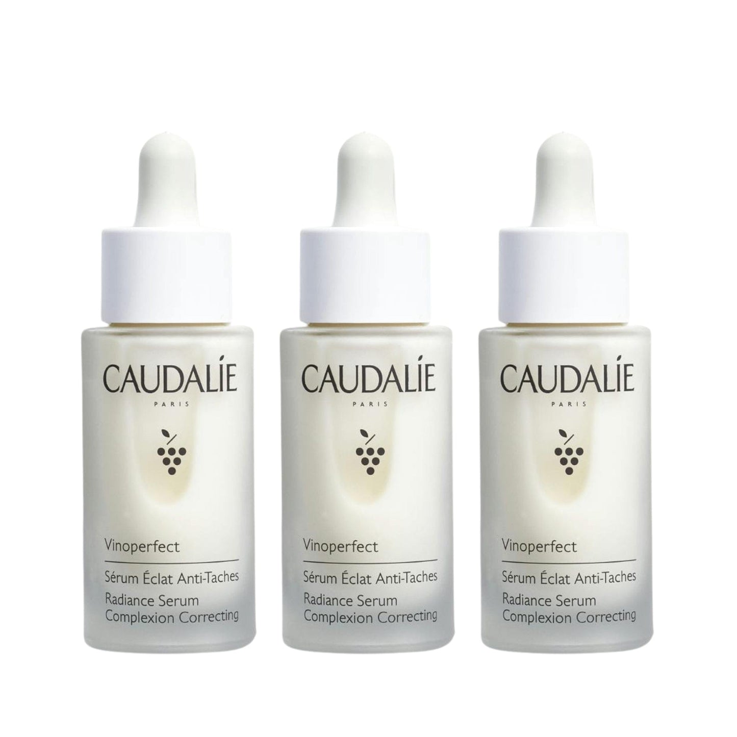 Caudalie Vinoperfect Anti-Dark Spot Radiance Serum Vitamin C Alternative 30 ML -3 Pack