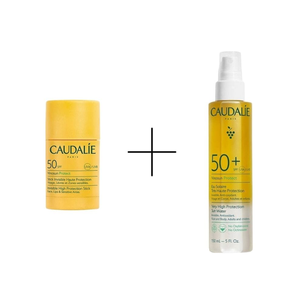 Caudalie Vinosun Protect SPF50+ High Protection Stick 15 gr + Caudalie Vinosun Protect Spf 50 Sun Water 150 ml