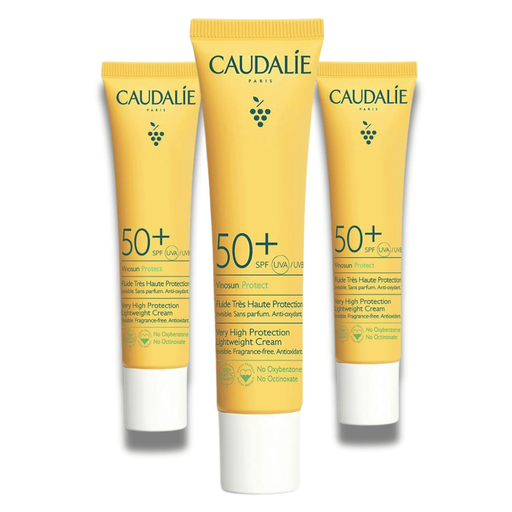 Caudalie Vinosun Protect Very High Protection Lightweight Cream SPF50+ 40 ml 3-Pack