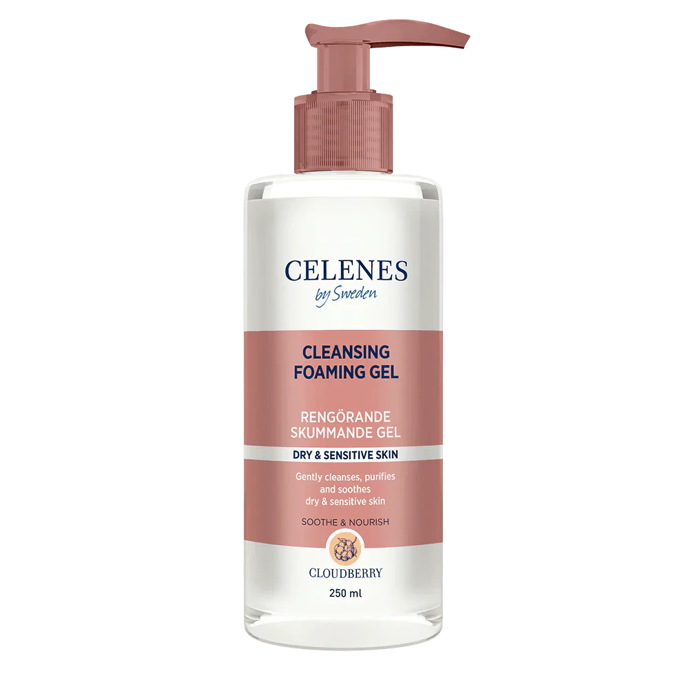 Celenes by Sweden Cloudberry Cleasing Foaming Gel 250 ml / 8.5 fl oz