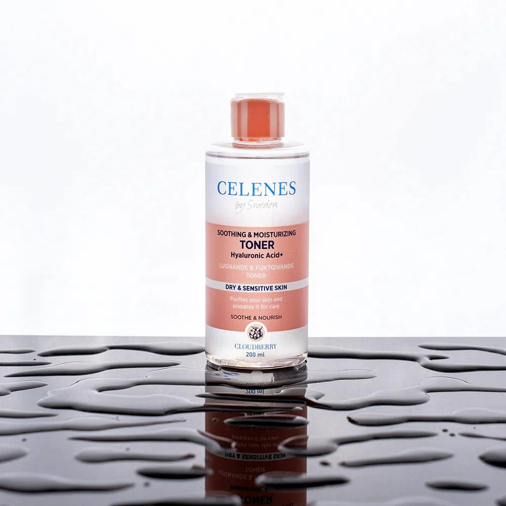 Celenes by Sweden Lotion tonique apaisante et hydratante à la mûre des marais 200 ml