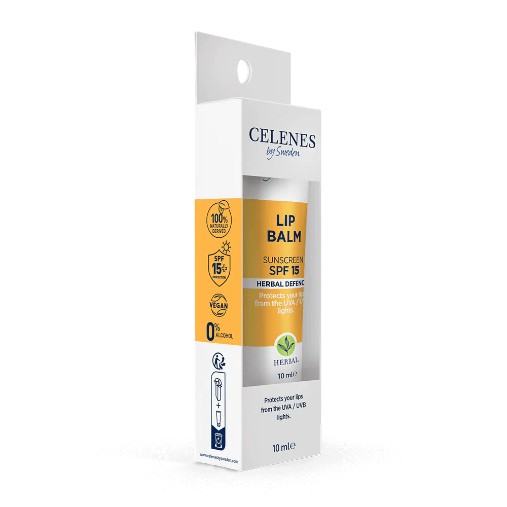 Celenes by Sweden Herbal Defence Lip Balm With Sunscreen Spf 15 10 ml