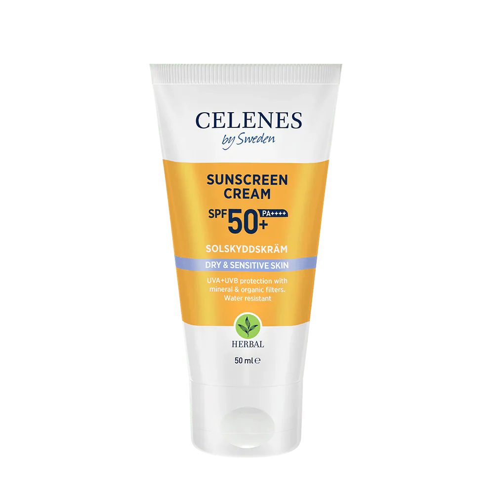 Celenes by Sweden Herbal Sunscreen Face Cream Spf 50 Dry / Sensitive 50 ml / 1.7 fl oz