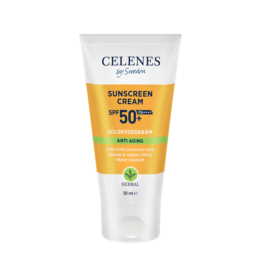 Celenes by Sweden Herbal Sunscreen Face Cream Spf Anti Aging 50 Spf  50 ml / 1.7 fl oz