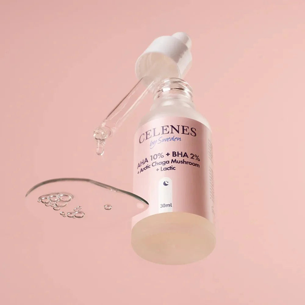 Celenes by Sweden Rena AHA 10% + BHA 2% + Arctic Chaga Mushroom + Lactic 30 ml