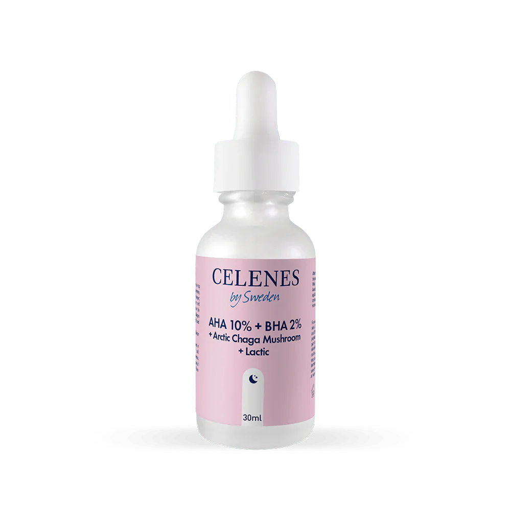 Celenes by Sweden Rena AHA 10% + BHA 2% + Arctic Chaga Mushroom + Lactic 30 ml