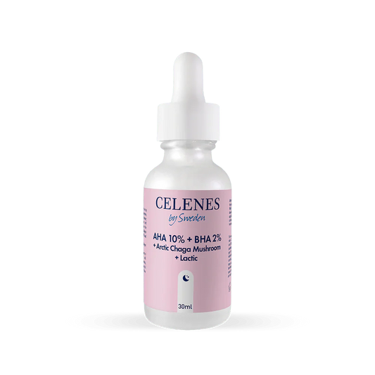 Celenes by Sweden Rena AHA 10% + BHA 2% + Arctic Chaga Mushroom + Lactic 30 ml