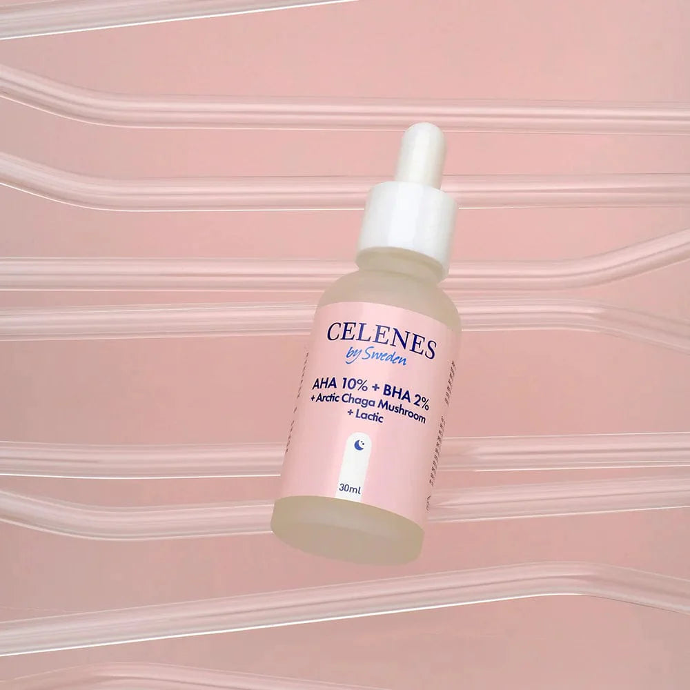 Celenes by Sweden Rena AHA 10% + BHA 2% + Arctic Chaga Mushroom + Lactic 30 ml