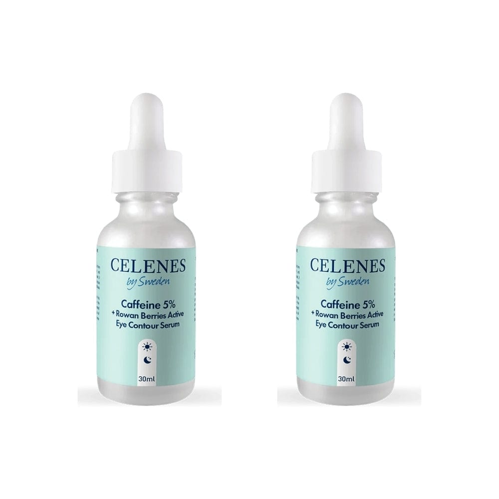 Celenes by Sweden Rena Caffeine 5% + Rowan Berries Active Eye Contour Serum 30 ml -2 Pack