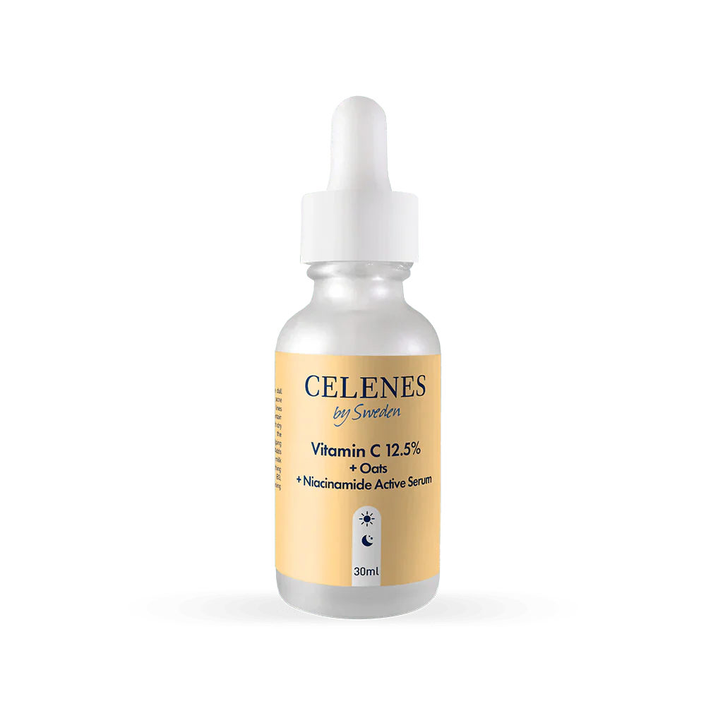 Celenes by Sweden Rena Vitamin C 12.5% + Oats + Niacinamide Active Serum 30 ml