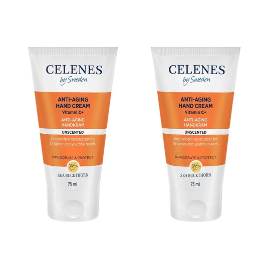 Celenes by Sweden Sea Buckthorn Anti-Aging Hand Cream 75 ml / 2.5 fl oz -2 Pack