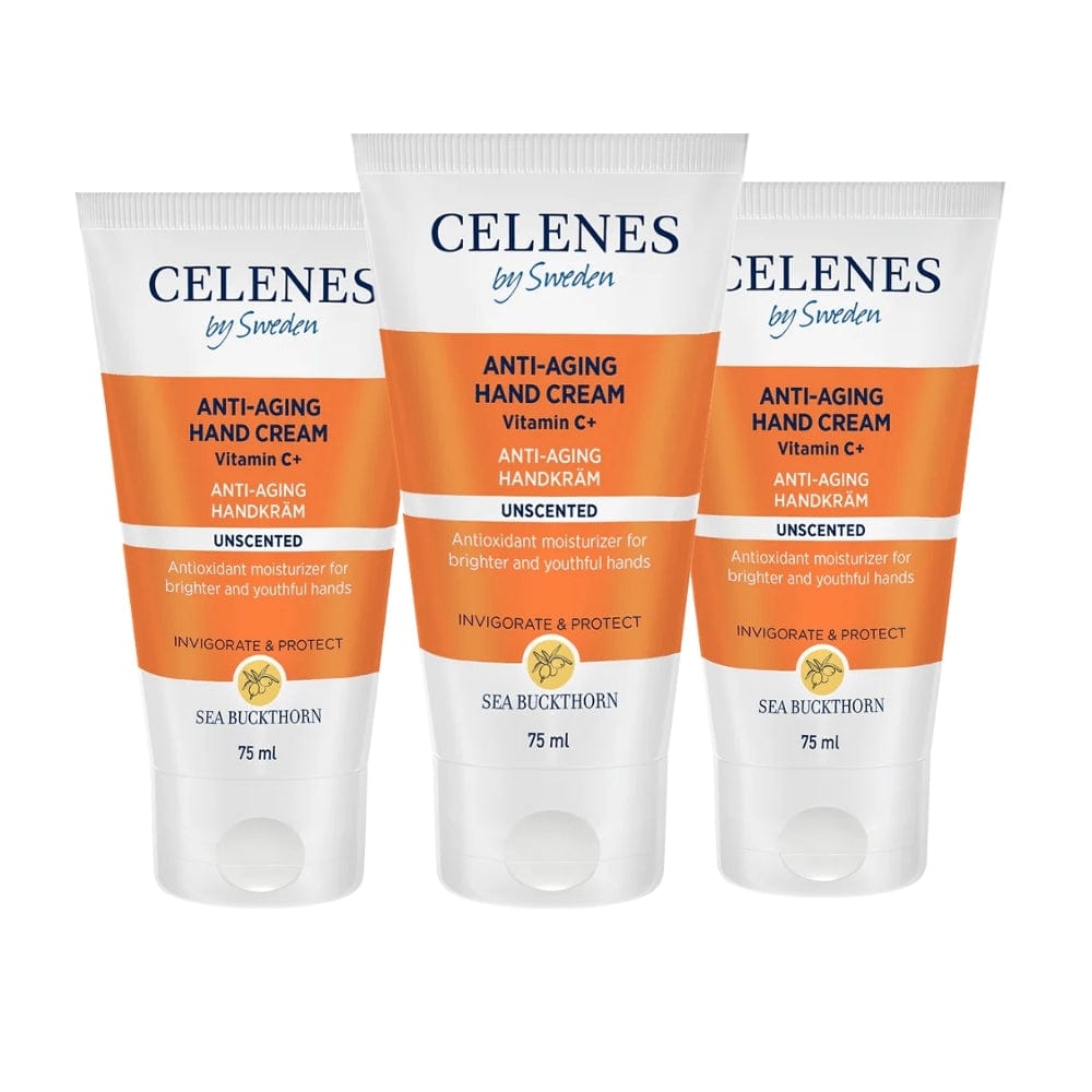 Celenes by Sweden Sea Buckthorn Anti-Aging Hand Cream 75 ml / 2.5 fl oz -3 Pack