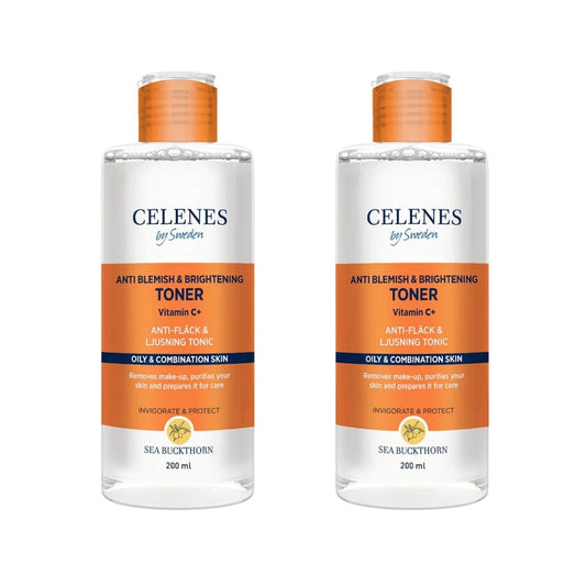 Celenes by Sweden Sea Buckthorn Anti Blemish & Brightening Toner 200 ml / 6.8 fl oz -2 Pack