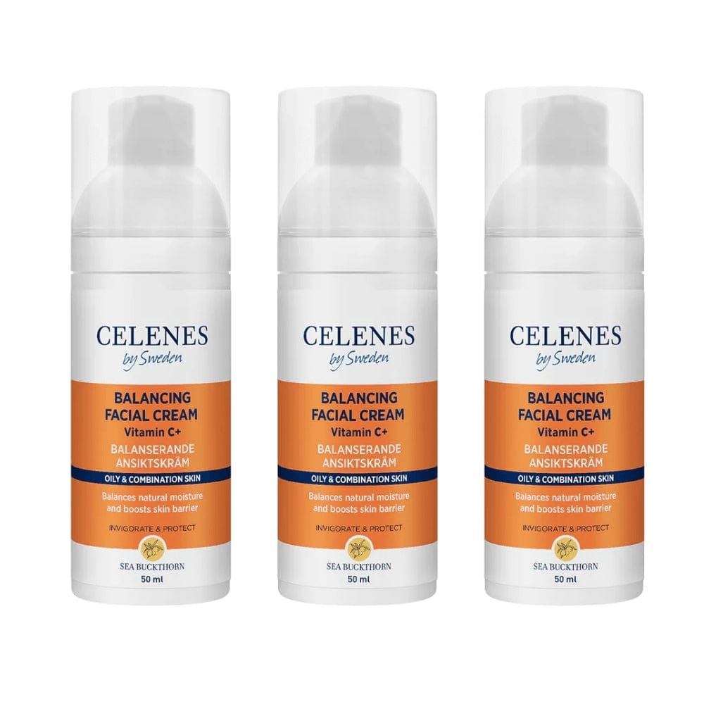 Celenes by Sweden Sea Buckthorn Balancing Facial Cream 50 ml / 1.7 fl oz -3 Pack
