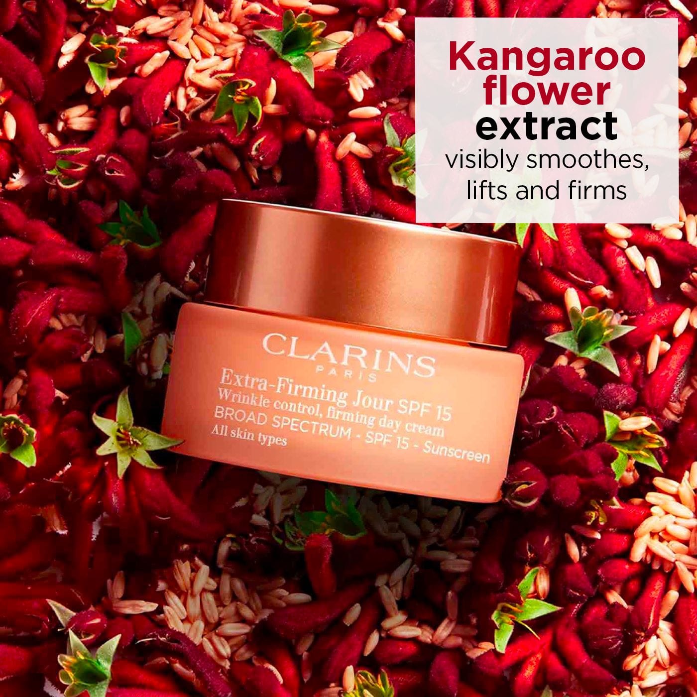 Clarins Extra Firming Day Cream Moisturizer - SPF 15 All Skin Types 50 ml