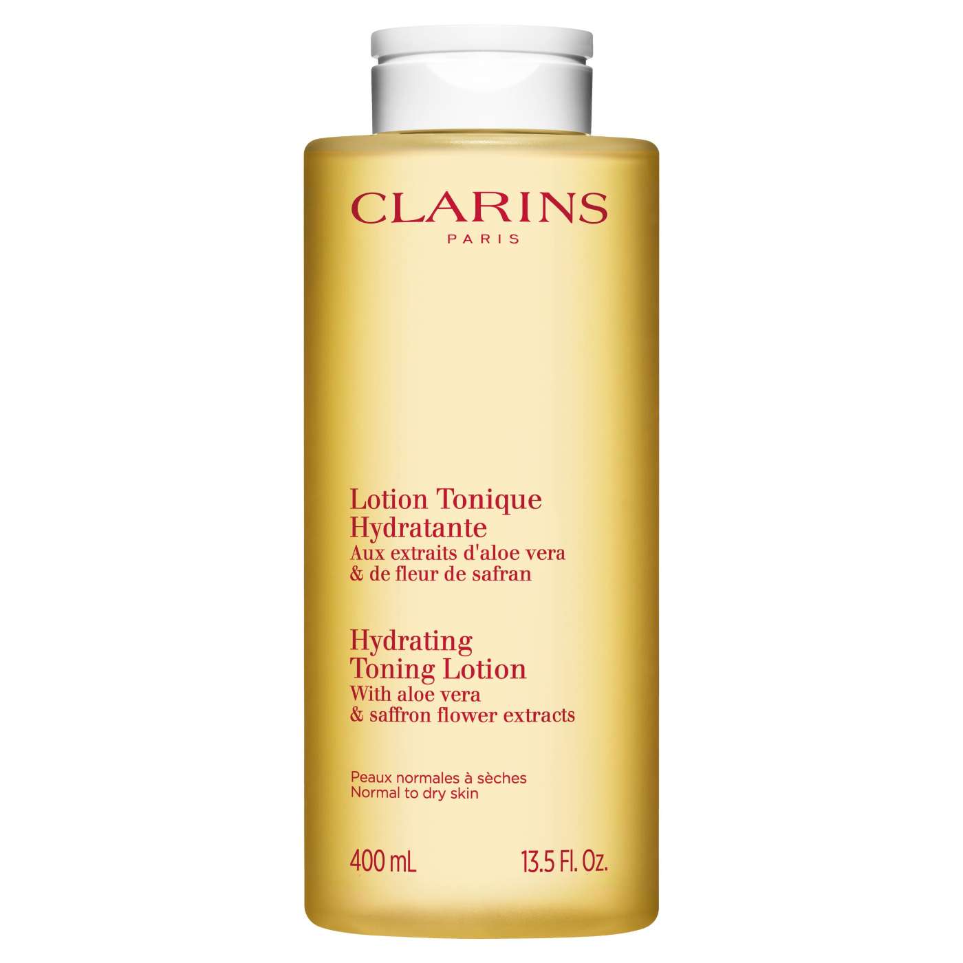 Clarins Lotion Tonique Hydratante + Lotion Visage - Peaux Normales et Sèches 400 ml